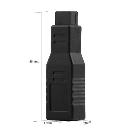 FireWire 800 til 400 Adapter Konverter 9/6 Pin IEEE 1394