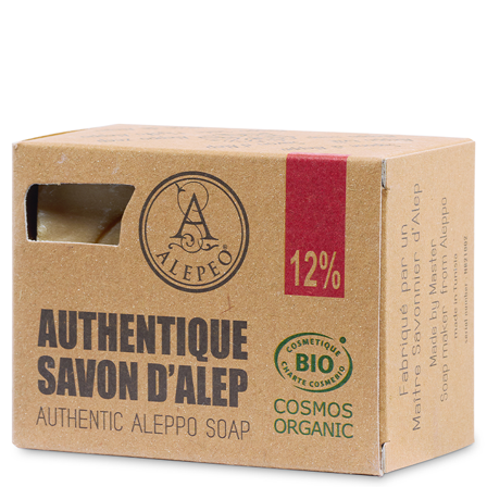 Alepeo Aleppotvål 12% Lagerbärsolja 200 g