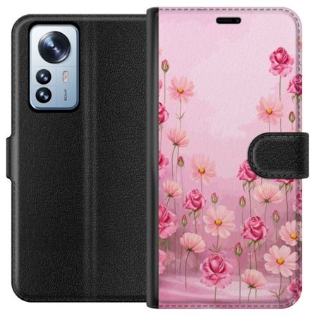 Yhteensopiva Lompakkokotelo Xiaomi 12 Pro Petal Reverie Soft Blush