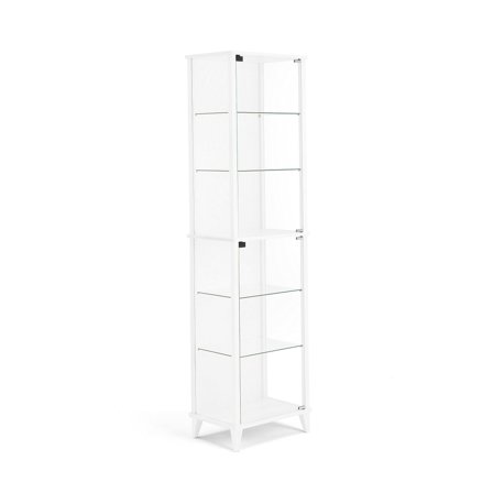 Glasvitrine, bodenstehend, 1840x500x350 mm, weiß