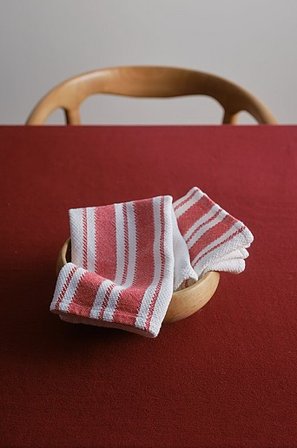 Jotex - Servet 2-pak Rood/natuurwit rood/natuurwit - KLAUS - Koop Servetten bij Jotex