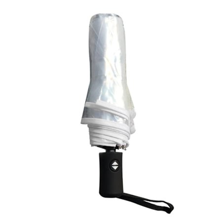 Transparent Automatisk Paraply - Triple Moderne Transparent Rejseparaply, 1 stk.