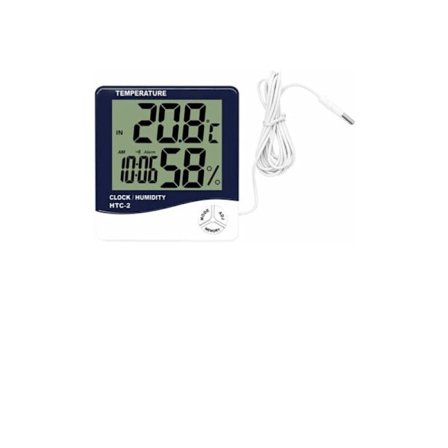 Digital termometer inomhus hygrometer utomhus termometer hygrometer bakgrundsbelyst väderstation LCD väckarklocka