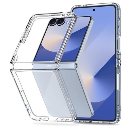Tech-Protect FlexAir Hybrid-etui til Samsung Galaxy Z Flip 7 - Transparent