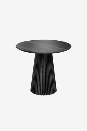 Kave Home - Ruokapöytä Jeanette, halkaisija 90 cm - Musta - Ruokapöydät - - Homeroom