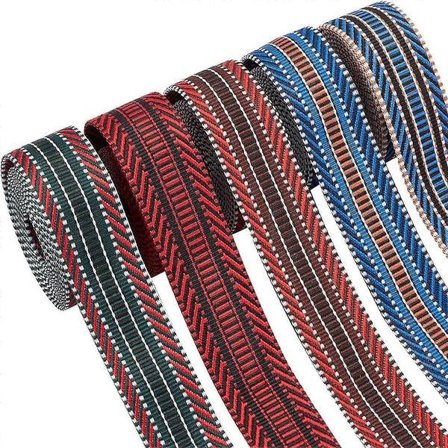 10 Yards Jacquard Band Kant 3,8 cm Broderad Kant Bohemisk Randig Vävd Band Tyg Snedremsa