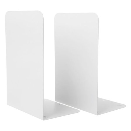 1 par metall bokstöd Organizer Desktop Office Hem Bokhylla Förvaringshållare Bo