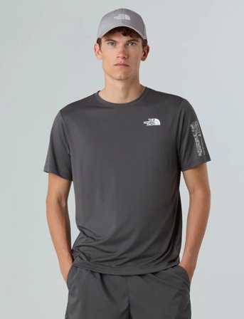 The North Face M 24/7 Short Sleeves Tee-Graphic - Grey - S
