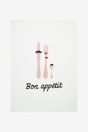 Svanefors - Appetit Kökshandduk Bon - Rosa - Kökshanddukar - 50X70 - Från Homeroom