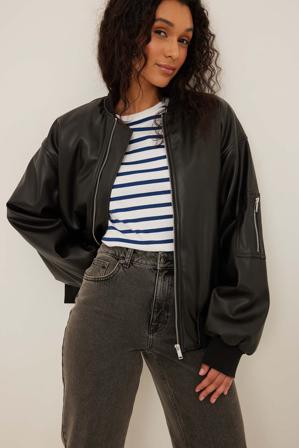 NA-KD Basic Tee-shirt bio rayé coupe carrée - T-Shirts - Stripe - XX-Small