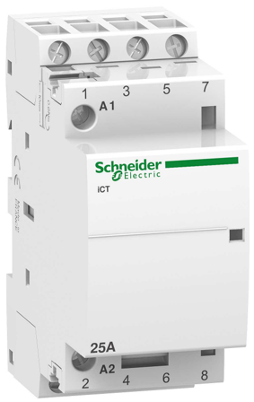 Schneider Electric A9C20834 Kontaktor ICT, 25A 4-pol, 240V 4SL, Elfördelning & strömförsörjning