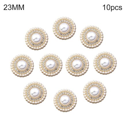 Rhinestone Pearl Knappar Skjorta Knappar 23MM10ST 10ST