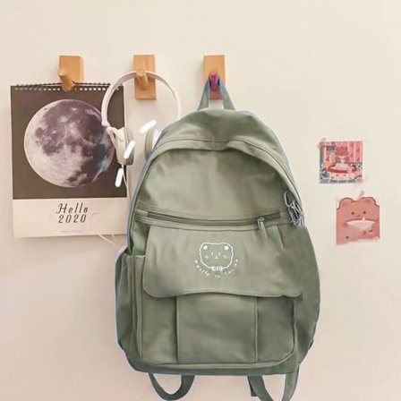 Skolesekk Lerretsveske GRØNN