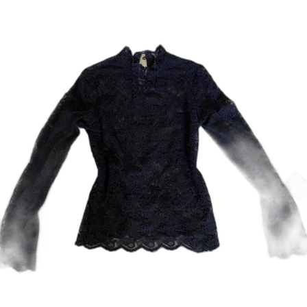 Svart spetsblus från Vintage Stories