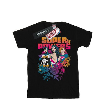 DC Comics Herr Super Powers Neon Floral T-shirt XL Svart