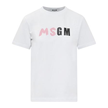 Msgm, T-Shirts Wit, Dames, Maat:L