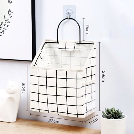 Riippuva säilytyspussi sängyn vierellä organizer 4 4