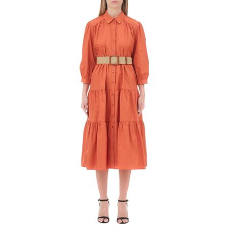 Liu Jo Midi Kjole Orange, Dame