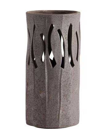 Gaia Lantern Home Decoration Candlesticks & Tealight Holders Indoor Lanterns Brun Muubs