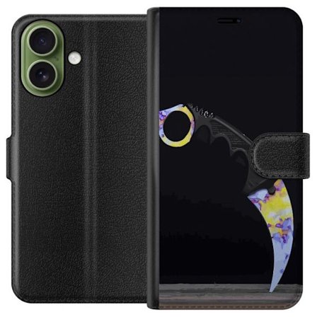 Kompatibelt Plånboksfodral till Apple Apple iPhone 17 Karambit / Butterfly / M9 Bayonet: Emerald / Sapphire