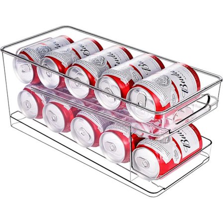 Rulle dåse dispenser køleskab øl dåse arrangør sodavand dåse dispenser til køleskab køkken skab pantry