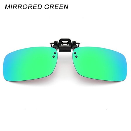 Clip-on solbriller Polariseret MIRRORED GREEN MIRRORED GREEN