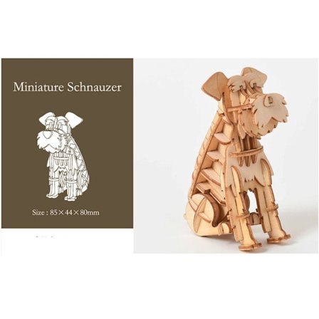 Puinen palapeli, kokoamismalli, PIENI KÄÄPIÖPINSERI