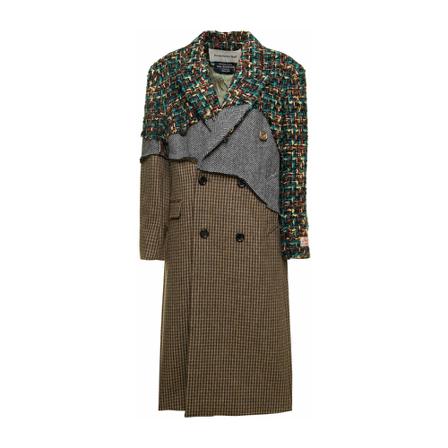 Andersson Bell, Double-Breasted Coats Groen, Dames, Maat:M