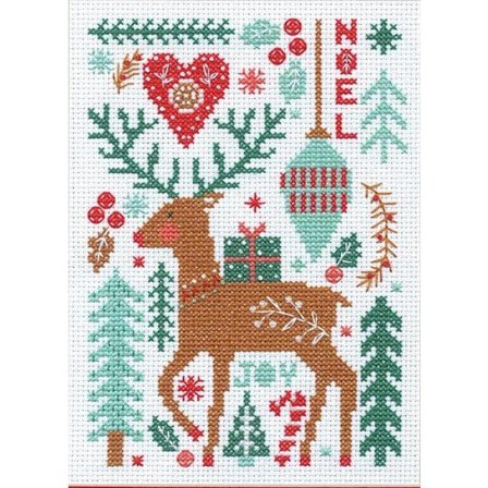 Broderikit Dimensions "Nordisk vinter" 12.7x17.7 cm