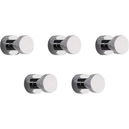 Håndklekrok for bad, kjøkken, dør, skap og skap, 5 pakker, messing krombelagt 31*17mm WIQ