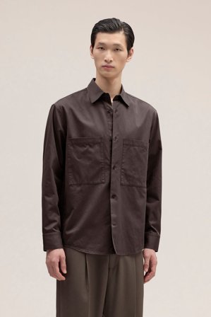 NN.07 Freddy Skjorte Herre Brun Økologisk Bomuldsblanding