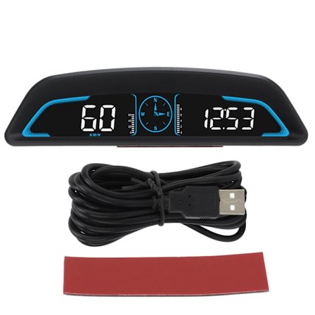 Universal Bil HUD Display Digital GPS Speedometer med Hastighedsalarm Automatisk Lysstyrkejustering til Køretøj