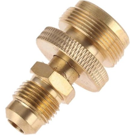 1lb Propan Tank Kanister Regulator Adapter Tilkobling Til 3/8 Hunn Flare (5/8"-18unf) Gjenger