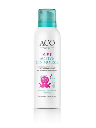 ACO Sun Kids Mousse SPF 50 150 ml, Skincare, Skincare Til Børn, Solcreme Til Børn