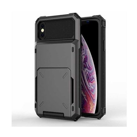 iPhone XS Max iskunkestävä kotelo Void-korttipaikalla