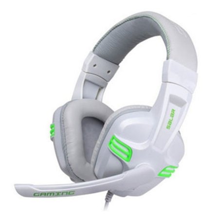Salar KX101 3,5 mm trådbundna hörlurar för spelheadset PC Gamer Stereo-hörlurar med mikrofon för dator
