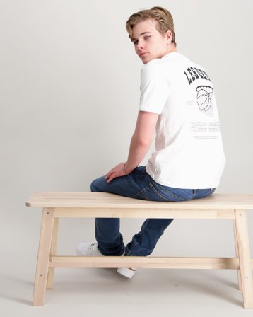 Les Deux Hoop T-Shirt KIDS Biały T-shirty Chłopiec - Kids Brand Store