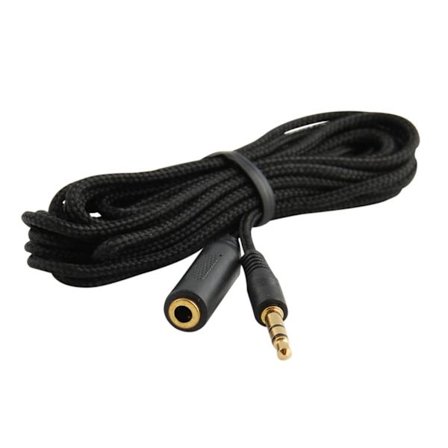 3M 3,5 mm 1/8" Stereo Audio Aux -kuulokekaapelin jatkojohto uros-naaras kangaspäällysteellä[F2]