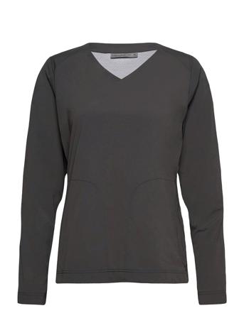 W Venturous Ls Pullover Grey Icebreaker