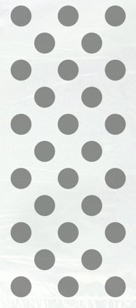 Sellofaanipussi pilkukas hopea 20-pack