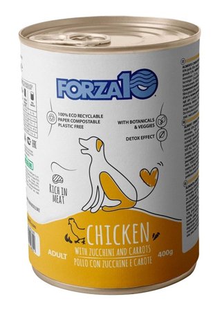 Forza10 Adult Maintenance Cibo Umido Con Pollo/Zucchine/Carote
