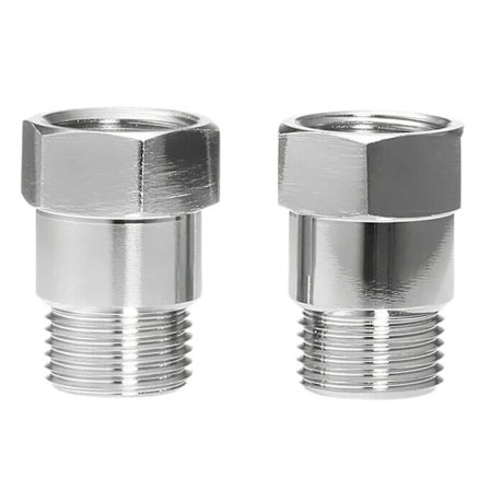 2 stk. O2 Sensor Afstandsgevind Universal M18 X 1.5 Bilmotor Lampe Ilt Sensor Forlængeradapter