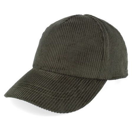 Wigéns - Grön adjustable Keps - Baseball Corduroy Olive A-Frame Adjustable @ Hatstore