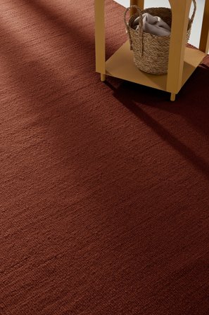 Jotex - Ullteppe Bomull/Polyester/Ull/Viskose Vinrød ROW - Kjøp Ulltepper hos Jotex