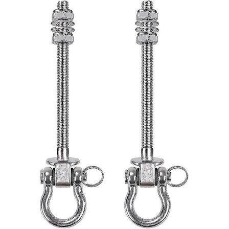 Kraftige gyngestropper, sæt med 2 - 800 kg kapacitet, rustfrit stål UUI