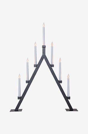 Jotex - Oliver 001001black - El-lysestage - Køb Adventslysestager hos Jotex