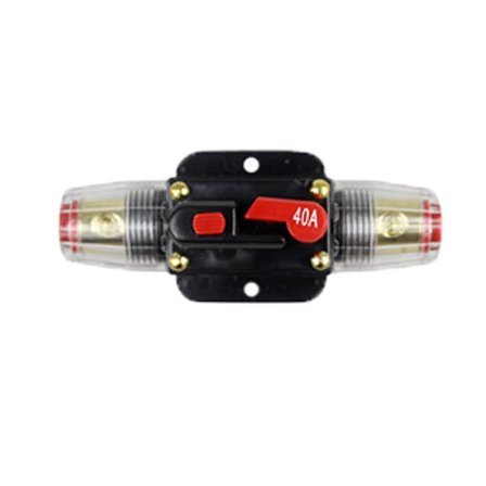 Auton kuorma-auton katkaisija Itsepalautuva 20a 30a 40a 50a 60a 80a 100a 150a Auto Audio Sulakepesä Virta Vakuutus 12v 24v| |