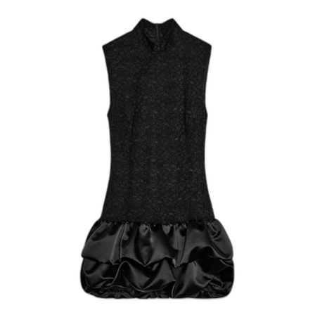 Zara miniklänning med satinvolang