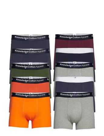 Maple 10-Pack Underwear - Gots/Vega Boksershorts Multi/mønstret Knowledge Cotton Apparel