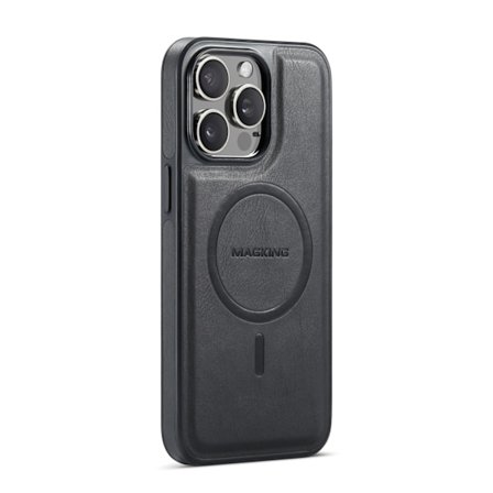 Kotelo Samsung S25 k1 yksiosainen pohjakuori musta nahka korttipaikka langaton lataus